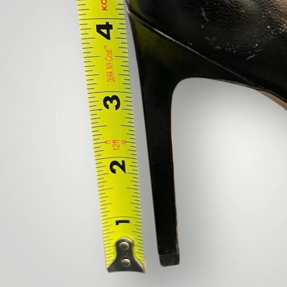 Sam Edelman Pointed Toe Black Leather Stiletto Pump Heels Women’s 7 - Picture 6 of 6